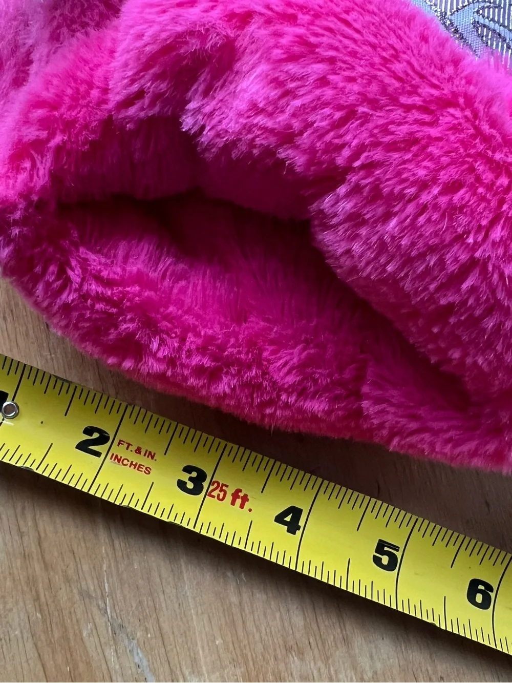 Vintage Hot Pink Faux Fur & Floral Brocade Winter Hand Muff
